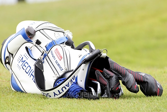 시즌 2승을 기록한 이다연의 골프백. 사진=김상민 기자.
