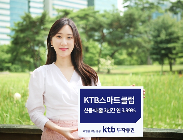 KTB투자증권, 신규 비대면 고객 3년간 신용·대출 연 3.99% 제공