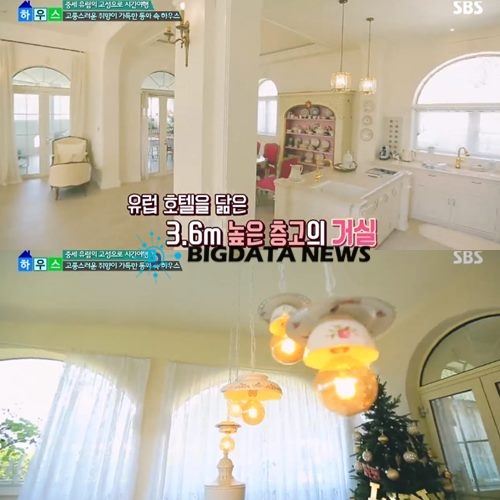 레이나의 저택에 자연스레 이목이 쏠리고 있다 / 출처 : 방송캡쳐