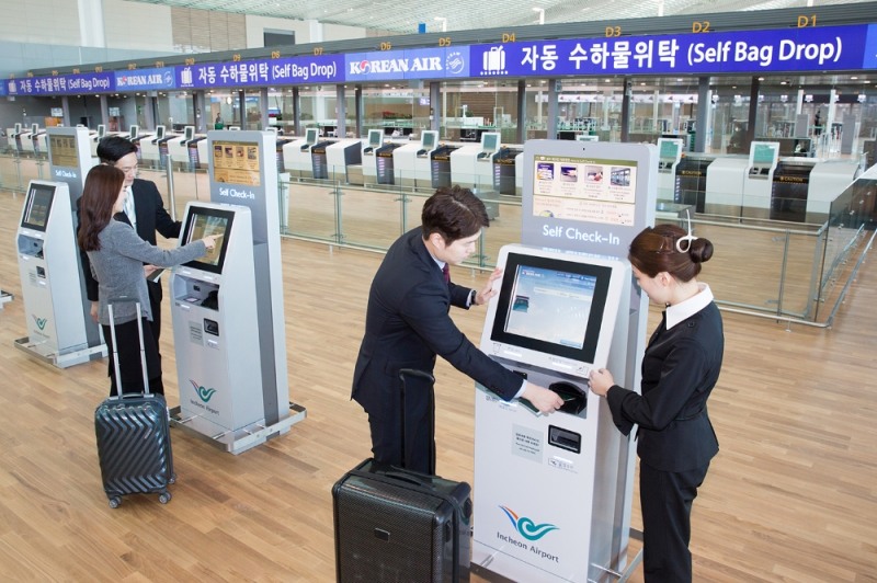 셀프 체크인 모습. / 사진 제공 = 대한항공