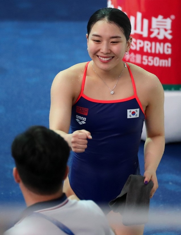김수지, 한국 여자 다이빙 스프링보드 1m 사상 첫 동메달
