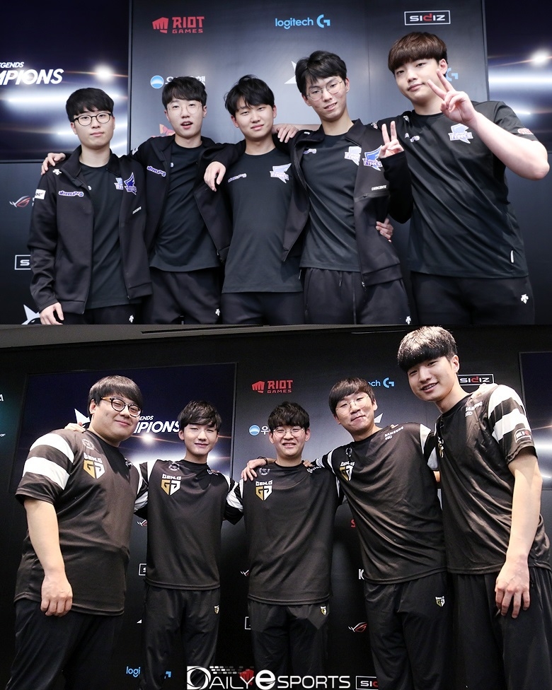 LCK 서머 5주차에서 연승을 이어간 아프리카 프릭스(위)와 젠지 e스포츠.