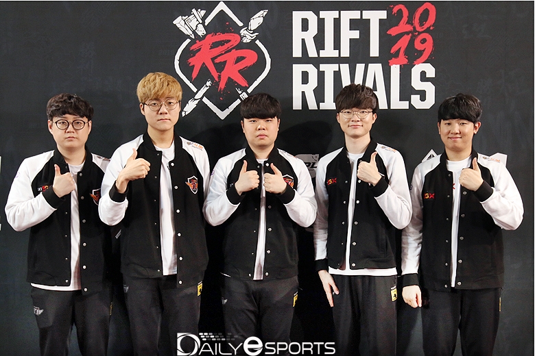 5주차까지 연승을 이어간 SK텔레콤 T1.