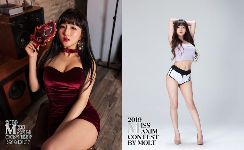 BJ 한지나, 미스맥심 콘테스트 12강 2위로 진출