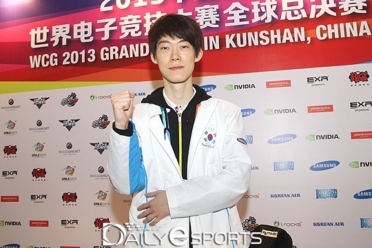 2013년 중국 쿤산에서 열린 WCG 그랜드 파이널에 참가한 장재호.
