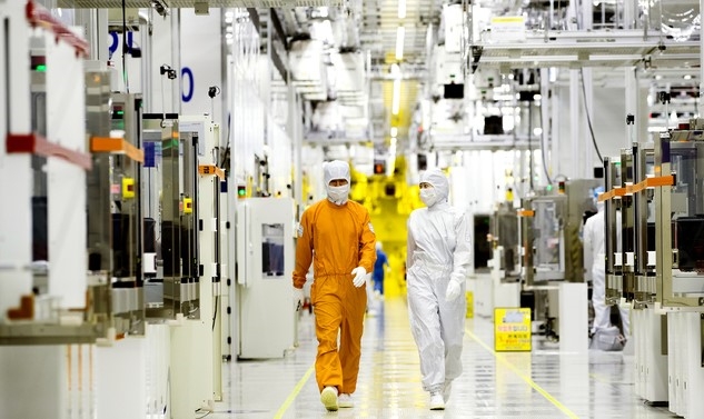 삼성전자 클린룸 반도체 생산현장