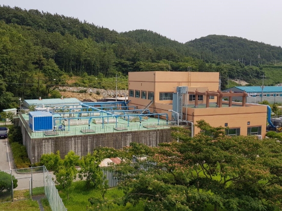 완도읍 하수종말처리장 전경/사진=완도군