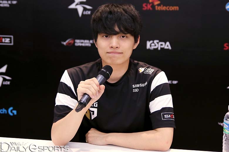젠지 e스포츠의 미드 라이너 '플라이' 송용준.