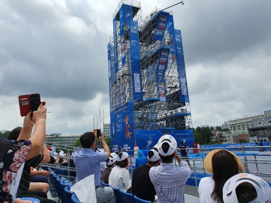 광주세계수영대회 하이다이빙/사진=언론지원단