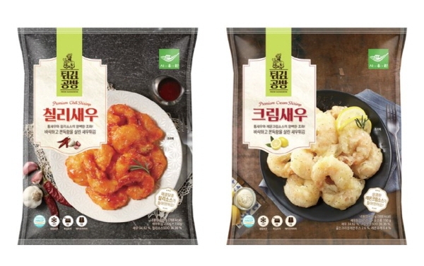 사옹원, 튀김공방 신제품 2종 '칠리새우'ㆍ'크림새우' 출시