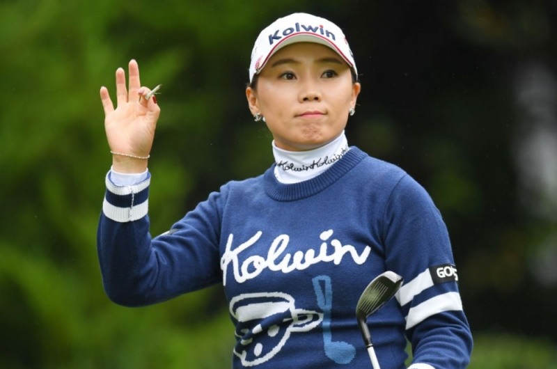 올해 첫 '톱10'에 바싹 다가선 이나리. 사진=일본LPGA투어 홈페이지 캡처