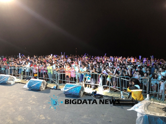 해양치유 COOL콘서트에 3천여명의 피서객들과 지역주민들이 참석하여 큰 호응을 받았다./사진=빅데이터뉴스