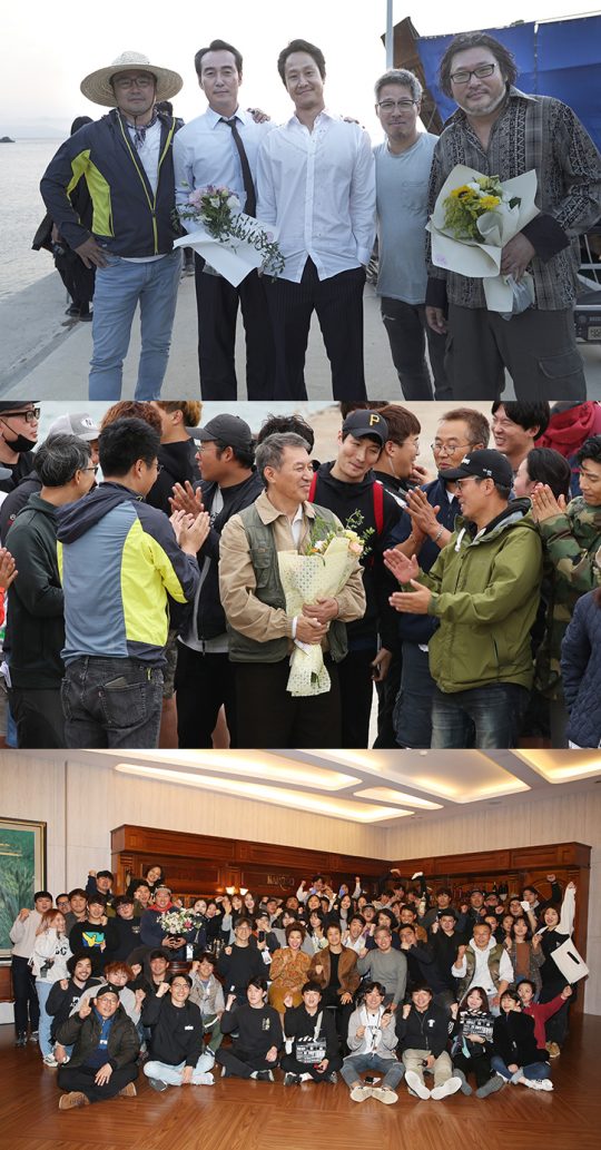 영화뜨거운피크랭크업사진제공=씨네그루주키다리이엔티