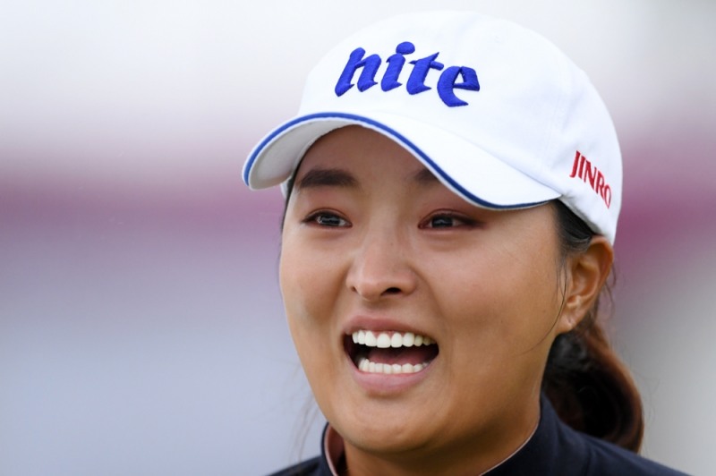 대회 우승 후 눈물을 글썽이는 고진영. 사진 제공=P. Millereau, The Evian Championship.