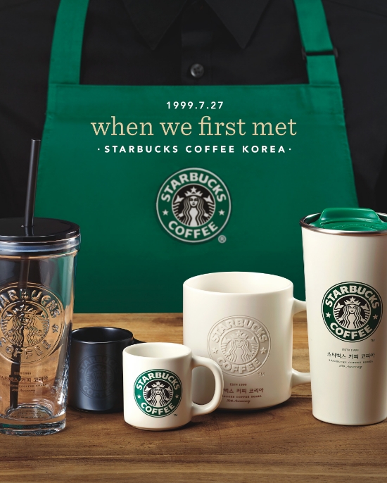 스타벅스 1999년 로고 MD 4종 모습 / 사진 제공 = 스타벅스 코리아