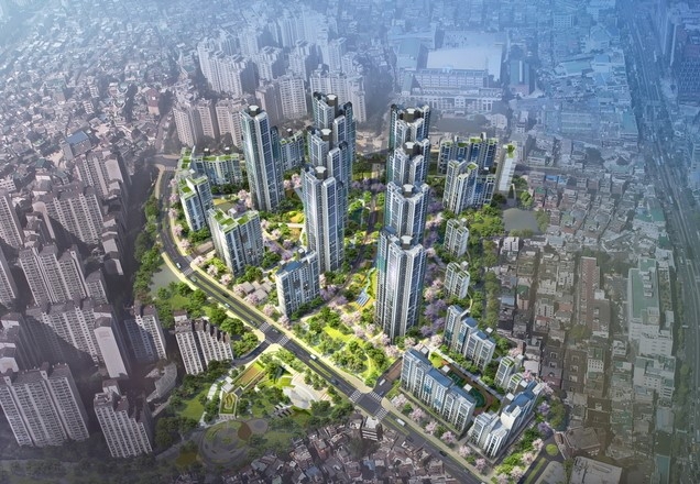 래미안 길음 센터피스 조감도