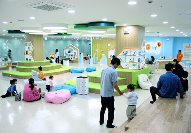 사진=웅진씽크빅 ‘키즈빌리지 웅진플레이도시’ 내부 전경