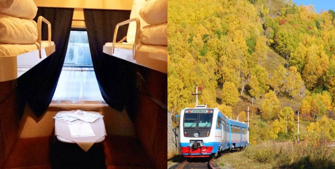 시베리아 횡단열차 내부,외부 모습 / 보물섬투어 제공