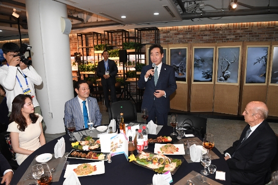 지난 7월 28일, 2019 광주세계수영선수권대회 폐회식 환송 만찬의 만찬주로 사용됐다./사진=완도군