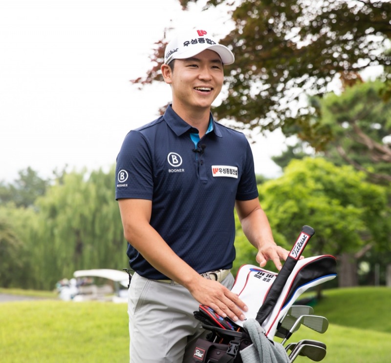 자신의 클럽 구성에 대해 얘기하고 있는 최민철. 사진 제공=타이틀리스트