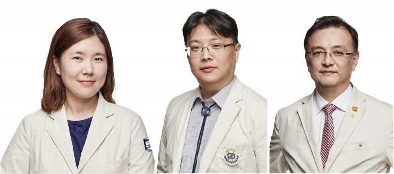 좌측부터 장기이식센터 고은정, 정병하, 양철우 교수