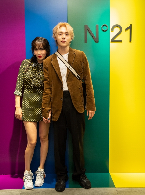 현아X효종, N21 ‘BILLY RAINBOW’ 팝업스토어 오픈행사 참석