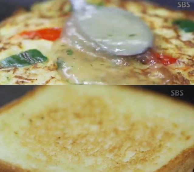 ‘김정수토스트’가 방송을 통해 알려지면서 관심도 급증하고 있다 / 출처 에스비에스화면