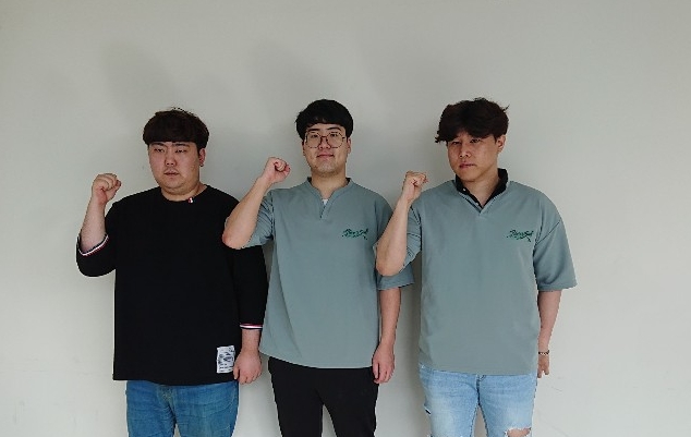 한국 2위 자격으로 월드 챔피언십 진출권을 획득한 ABC. 왼쪽부터 박경민, 김신겸, 김현규.