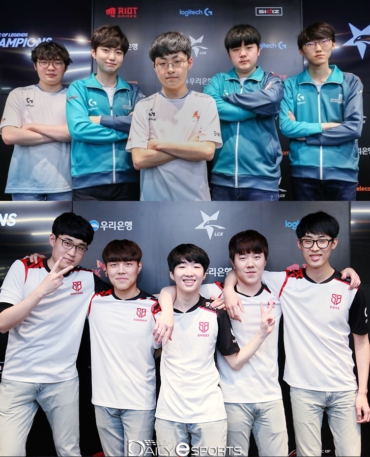 담원 게이밍(위)과 샌드박스 게이밍이 스프링에 이어 서머에서도 나란히 포스트 시즌에 올라갔다.