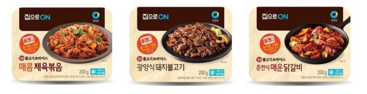 대상 청정원 '집으로ON' 3분 OK ‘간편양념육’ 3종 출시