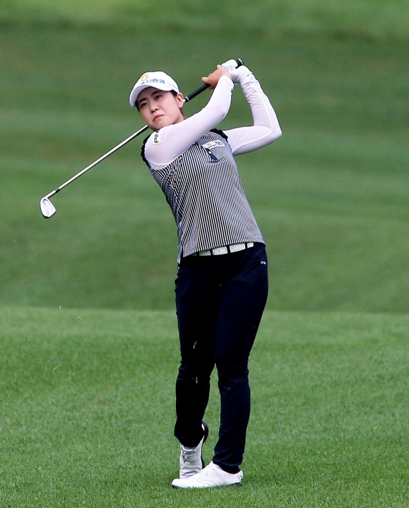 핑의 i210 아이언을 사용하는 박민지. 사진=김상민 기자