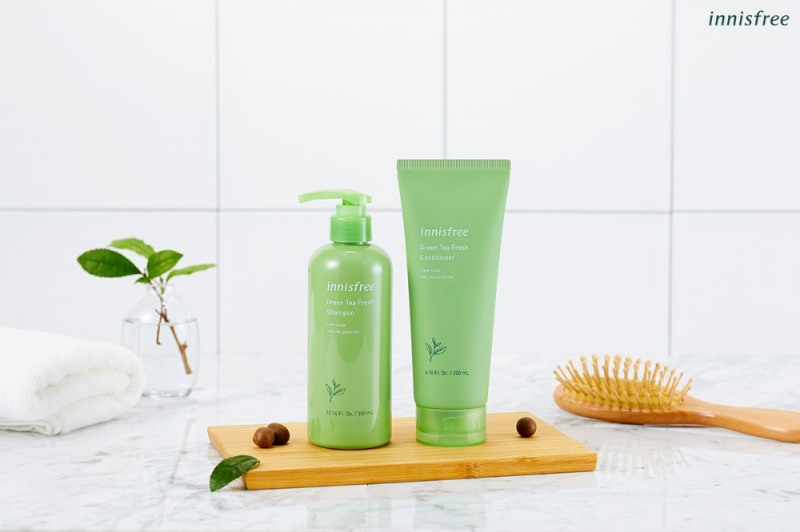 이니스프리, '그린티 샴푸·컨디셔너' 출시