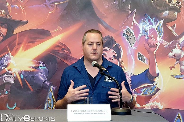 블리자드 J. 알렌 브랙 사장 "e스포츠는 성장하는 산업, 전망 밝다"