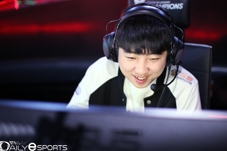 SK텔레콤 T1의 톱 라이너 '칸' 김동하.