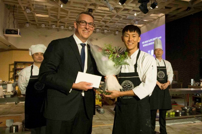 더 굿 테이스트 시리즈 한국지역 우승자인 그랜드 하얏트 서울 장병덕 셰프.