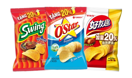 오리온 ‘중국∙베트남 증량 제품’ 이미지