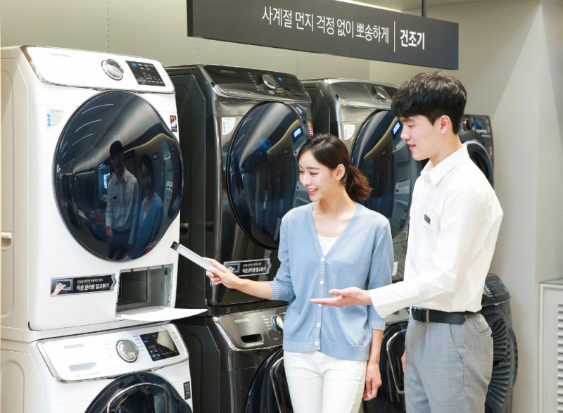 삼성 건조기, 비수기에도 판매 호조... 연초 대비 약 3배 증가