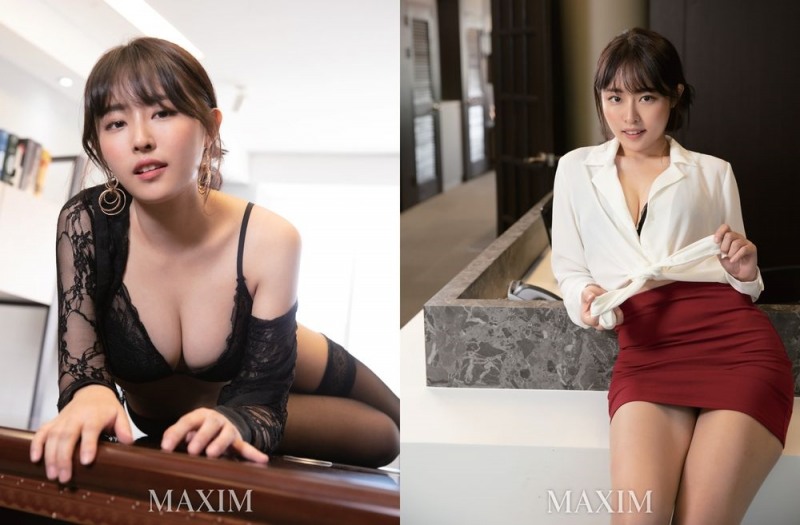 "섹시 오피스룩으로 과감한 도발!" 인기 스트리머 하느르, 맥심 9월호 화보 공개