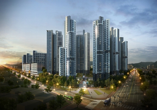 송파 시그니처 롯데캐슬 투시도