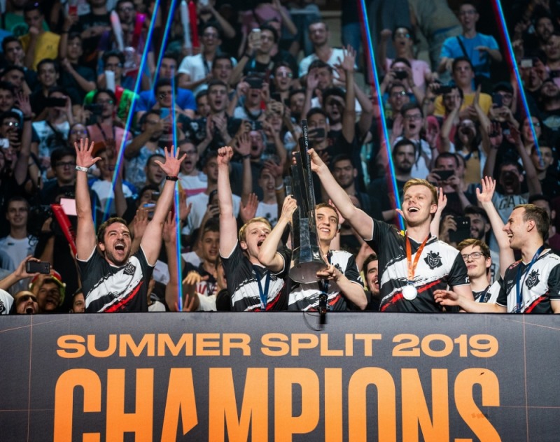 LEC 스프링에 이어 서머에서도 우승을 차지한 G2 e스포츠(사진=라이엇 게임즈 제공).