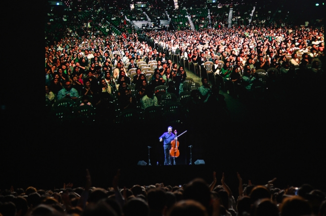 8일 올림픽체조경기장 '효성과 함께하는 평화콘서트, 요요마 바흐 프로젝트' 공연장면
