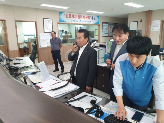 장천수 옹진수협 조합장, 어업인 태풍피해 위로…안전조업·풍어기원 격려도