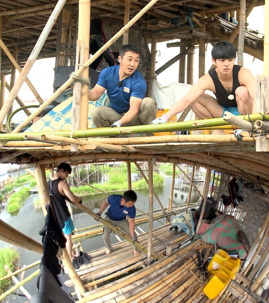 정글의법칙김병만션노우진펜타곤홍석사진제공=SBS개그맨김병만노우진가수션그룹펜타곤의홍석이선행을펼친다