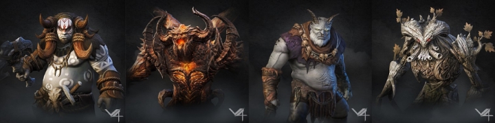 'V4'에 등장하는 몬스터들.