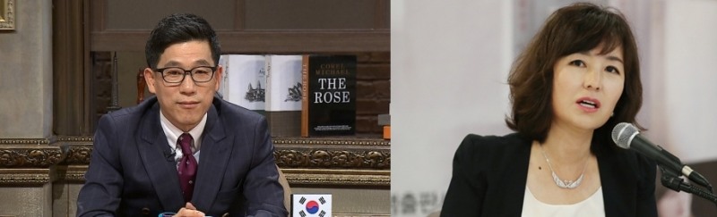 사진 : 진중권 교수와 공지영 작가