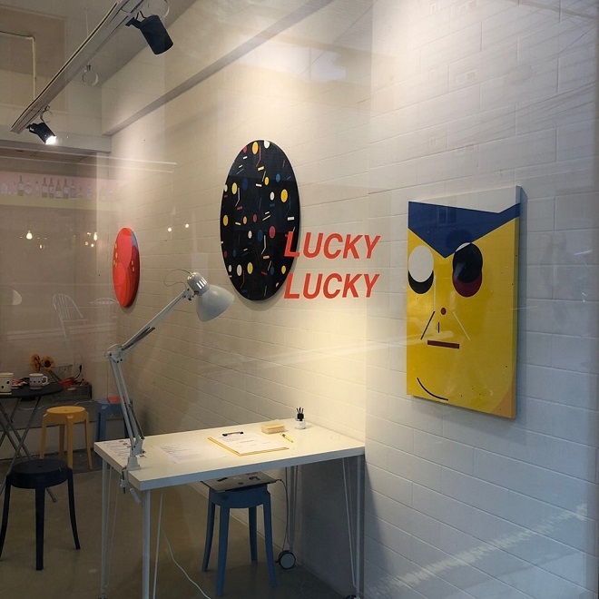 비어 있던 공실이 갤러리 공간으로 변신 (권신홍 작가의 pop up 전시 공간 이미지)