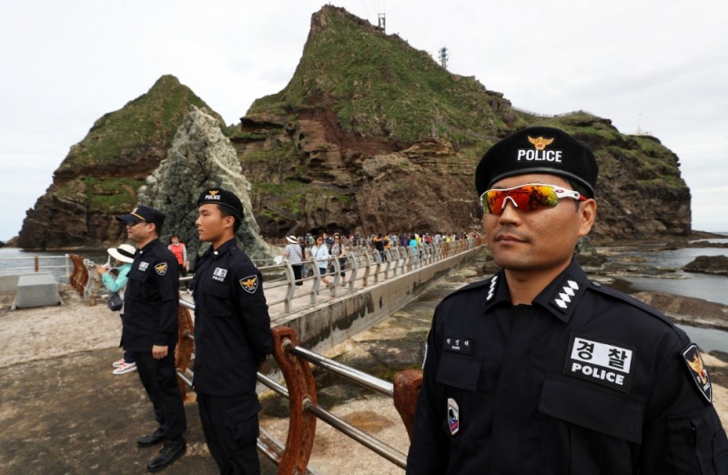 우리의 영토, 독도서 제 100회 전국체전 성화 채화