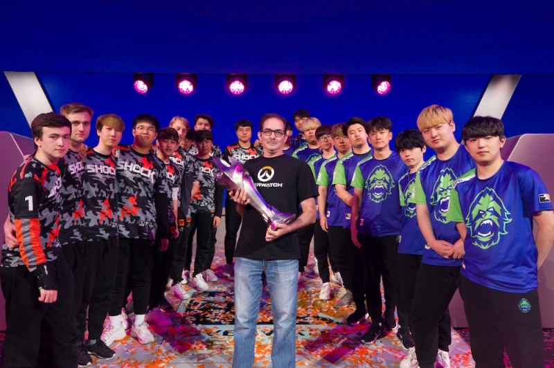 샌프란시스코 쇼크(왼쪽)와 밴쿠버 타이탄즈(사진=블리자드 엔터테인먼트 제공).