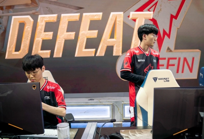 롤드컵 첫 경기를 치른 그리핀(사진=라이엇 게임즈 제공).