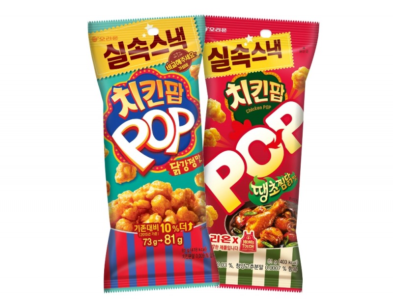 오리온, '치킨팝' 재출시 이후 누적판매량 2000만봉 돌파